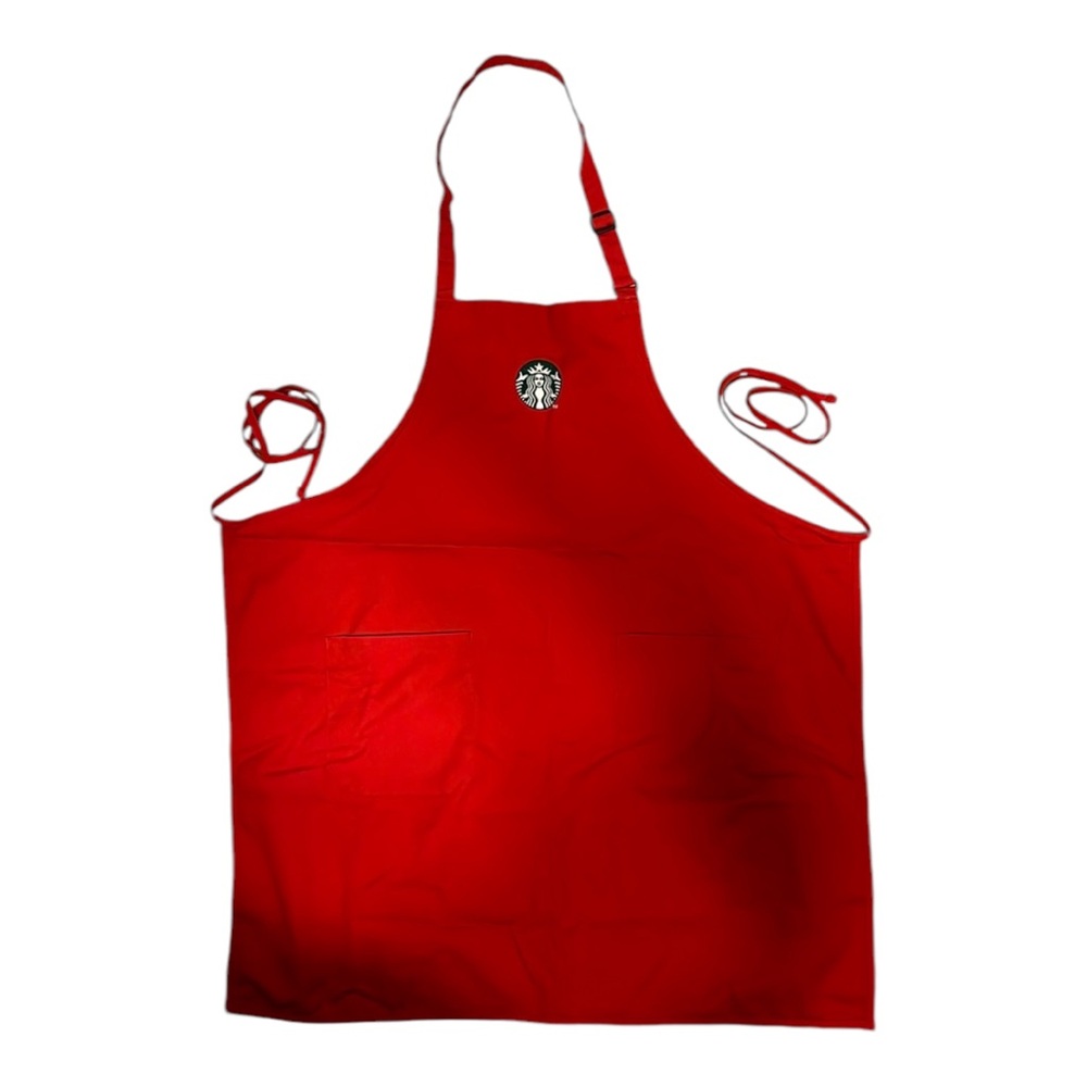 Red Starbucks Appron only for employees at holiday time